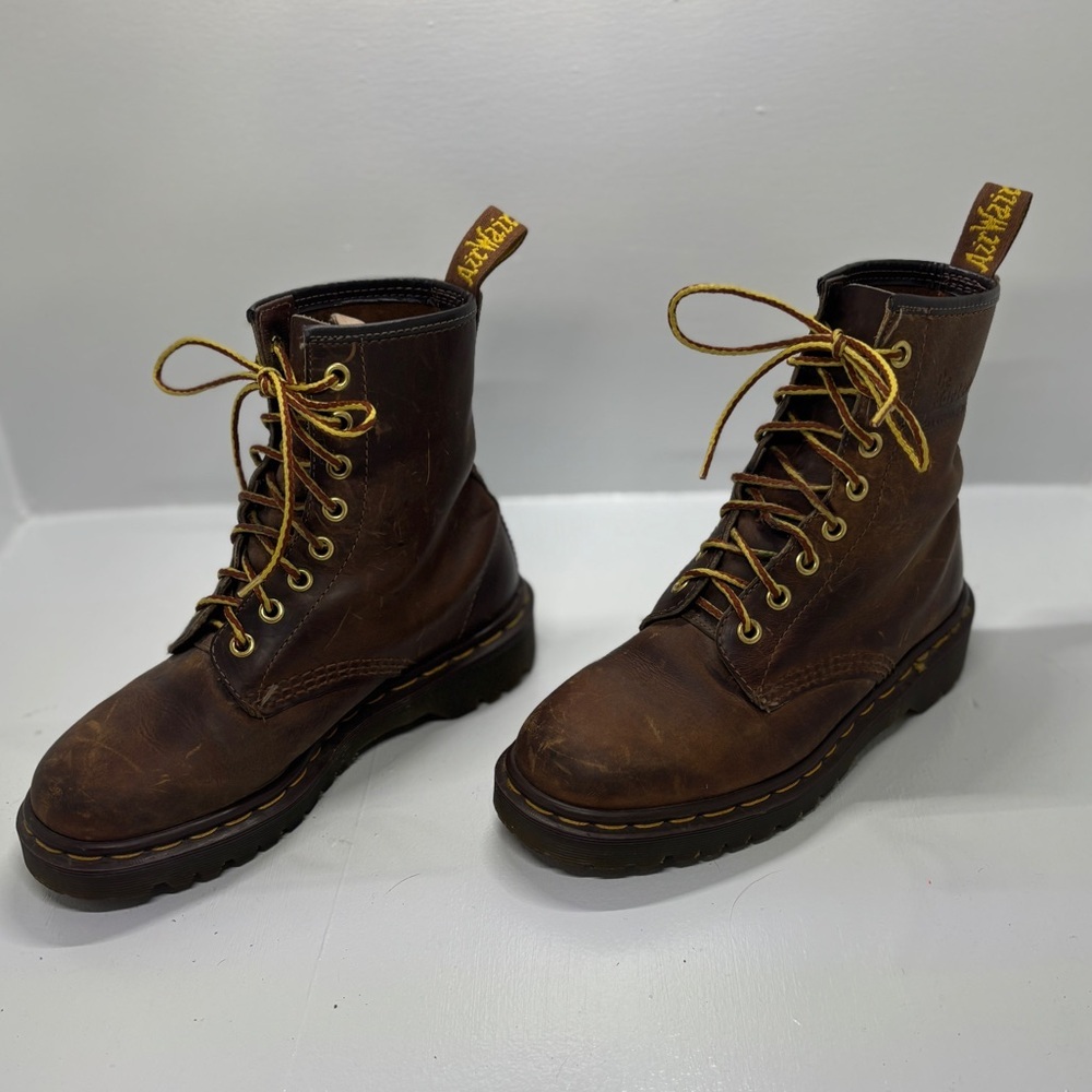 Dr. Martens Dark Brown Lace-Up Boots